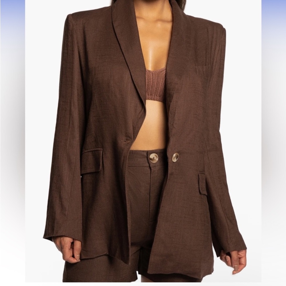 JLUXLABEL Brown Blazer
